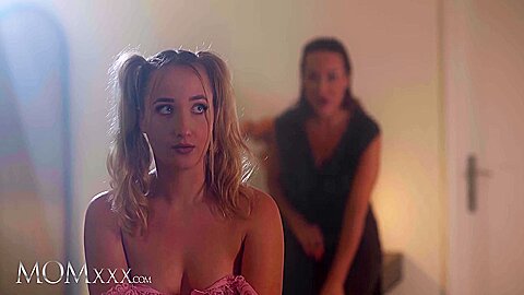 Big Tits Milf Domme Aubrey Black Teaches Bratty Blonde Teen 18+ A Lesson Hardcore Lesbian Sex